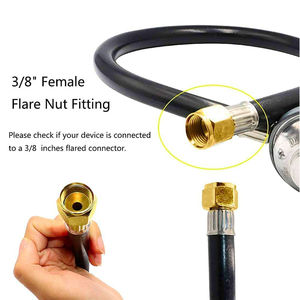 Kit de régulateur de tuyau de Propane 3/8 \ "écrou évasé femelle QCC1 raccord Surface lisse pour grils GPL supports de foyer chauffages au Propane - Product Image 2