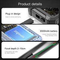Caméra endoscopique industrielle, boroscope, écran IPS HD de 5.0 pouces, caméra d'inspection portative, USB-C, 2000mAh, pour moteur de voiture, automobile