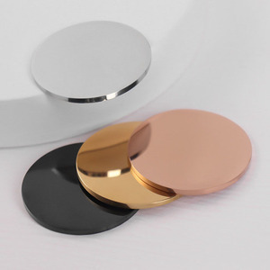 25 mm 30 mm acero inoxidable redondo en blanco pulido moneda 18 K placa sólida disco de acabado de espejo de acero plano - Product Image 1