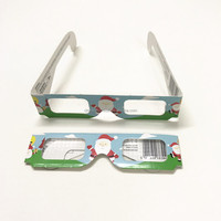 Lunettes de Diffraction en Verre de Luxe Love Fireworks avec Impression Typographique pour Effets Spéciaux de Fête de Noël et Ballons Lumineux