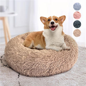Atacado Almofada Pet Plush Soft Donut Dog Bed Acessórios Lavável Sofá Calmante Grande Personalizado Luxo <span class=keywords><strong>Cat</strong></span> Dog Pet Bed - Product Image 1