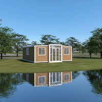 Maison préfabriquée en acier à 3 chambres prête à l'emploi, conteneur extensible avec nouvelle conception, maisons modulaires à vendre, mini-maisons en Chine