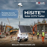Remolque de Vigilancia Solar para Obras de Construcción HiSITE con Diseño Remolcable, Autonomía Completa y Sistema de Monitoreo de Instalación Rápida
