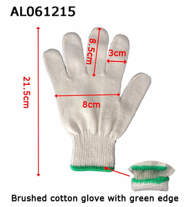 Guanti da Lavoro in Cotone Lavorato a Maglia, Protezione Mani Lavabile e Resistente, in Filati di Poliestere e Cotone Bianco Naturale - Product Image 5