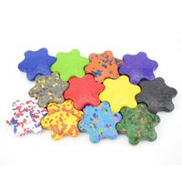 Crayons de cire lavables multicolores en forme 3D pour enfants, blocs non toxiques, jouets éducatifs de peinture artistique, format géant pour l'école et la maison
