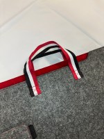 Bolso de Mano para Portátil de Fieltro, Resistente y Portátil, con Bolsa Extraíble para Accesorios, Abertura Superior, para Portátil y Documentos