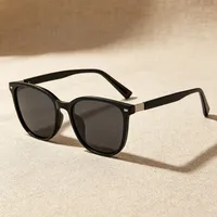 Lunettes de soleil polarisées carrées œil-de-chat de luxe pour femme, protection UV400, style oversize, pour la conduite, élégantes et décontractées au quotidien