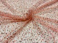 Tissu en dentelle de luxe avec perles et paillettes, tissu en dentelle perlée pour robe de soirée
