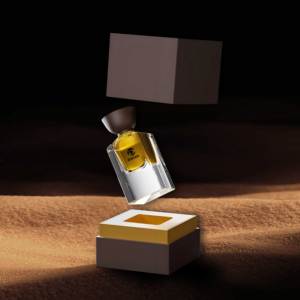 Nguồn Nhà Máy Sang Trọng Rỗng Nước Hoa Container Phun 50Ml 100Ml Nặng Dưới Kính Vuông Nước Hoa Chai Atomizer Với Nắp Bằng Gỗ - Product Image 3