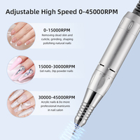 Ponceuse à Ongles Électrique Rechargeable Professionnelle, Outil de Polissage pour Manucure et Pédicure, Fournitures d'Onglerie pour Usage Domestique et en Salon