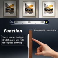 Interrupteur Tactile à Détection de Présence avec Kit Bande LED COB 2M 12V pour Éclairage Intégré de Placard, Armoire et Vitrine