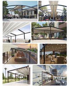 Pérgola Moderna <span class=keywords><strong>de</strong></span> Aleación <span class=keywords><strong>de</strong></span> Aluminio con Techo Retráctil Eléctrico <span class=keywords><strong>de</strong></span> Lujo, Sistema Deslizante <span class=keywords><strong>de</strong></span> PVC, <span class=keywords><strong>Toldo</strong></span> Motorizado Impermeable IP67 con Control Remoto - Product Image 6