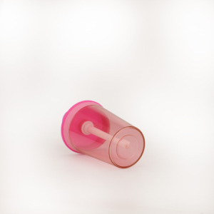 480ml bức tường duy nhất như BPA free nhựa nước trái cây cốc cốc với rơm Nắp - Product Image 4