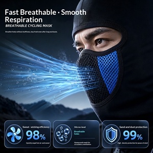 Masque de cyclisme coupe-vent intégral, cache-cou, chapeau de moto anti-UV, bandeau anti-soleil unisexe - Product Image 6