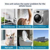 Pompe de surpression d'eau domestique intelligente 24V à faible bruit avec raccord fileté, étanche IP65 et fonctionnement silencieux