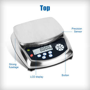 플랫폼 방수 <span class=keywords><strong>40kg</strong></span> 그램 계량용 디지털 저울 - Product Image 2