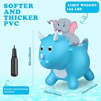 OEM ODM Jouet Gonflable Dinosaure Jouet Gonflable pour Enfants Cheval Animal Gonflable Rebondissant en Plastique pour Enfants Cheval Rebondissant