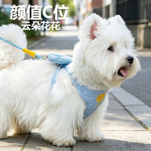 Dog leash, small and <b>medium</b>-<b>sized</b> dog harness, pet chest carrier, dog <b>backpack</b>, for outdoor dog walks and storage. - Product Image 1