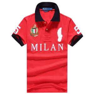 <span class=keywords><strong>Polo</strong></span> décontracté pour homme en coton 100% avec logo brodé personnalisé, coupe courte, hauts de créateur de la marque Laurenes City - Product Image 4