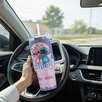 Gobelet de voiture isotherme en acier inoxydable 304 de 40 oz, motif dessin animé monstre, logo personnalisé, pour sauna extérieur, portable, pour glace