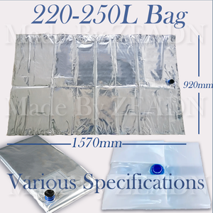 Bolsa aséptica para pasta de tomate de 220l, bolsa aséptica para líquido de <span class=keywords><strong>grifo</strong></span>, bolsa estéril aséptica de 220 litros para pasta de tomate - Product Image 3