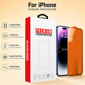 ฟิล์มกระจกนิรภัยแบบเต็มจอ ป้องกันการมองเห็น พรีเมียม สำหรับ iPhone 18/17/16/15/14/13/12/11 Pro Max XR - Product Image 1