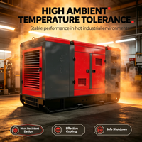 Groupe électrogène diesel portable 150 KV, fonctionnement silencieux, sortie 60 Hz pour hôpital