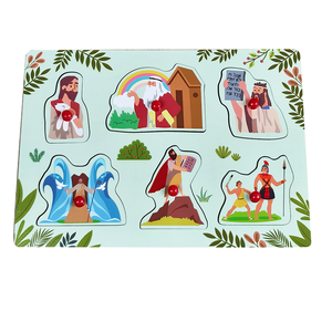 Tùy Chỉnh Bằng Gỗ Tự Làm Giáo Dục Chúa Giêsu Câu Đố Hội Đồng Quản Trị Cho Trẻ Em-Sinh Thái Thân Thiện Với Kitô Giáo Học Tập Sunday Trường Quà Tặng - Product Image 1