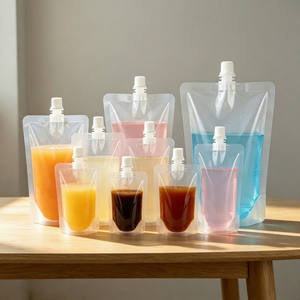 Bolsa Personalizada con Boquilla Transparente de 200 ml, Fácil de Llenar, para Viajes, Crema, Líquido - Product Image 1