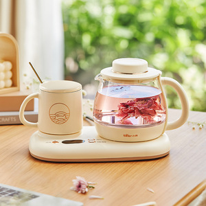 Little Bear Health <b>Pot</b> <b>Set</b> YSH-D08D3 1L Mini Glass <b>Tea</b> Stove With Lid For Home Office Use - Product Image 1