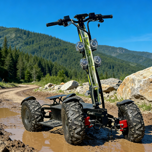 Scooter 4x4 4WD longue portée avec pneus tout-terrain de 16 pouces, haute vitesse pour adultes, chasse, patrouille, moteur puissant, performance fluide et confortable - Product Image 2