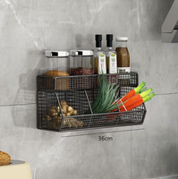 Solution de rangement multifonctionnelle sans perçage Organisateur mural d'épices Support de rangement de cuisine pour les épices en laine