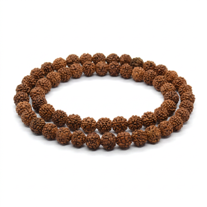 Riddhi Siddhi Natural Rudraksha Jap <b>Mala</b> <b>Beads</b> 7mm/8mm Round Tassel - Product Image 4