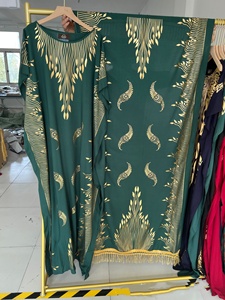 Nuevo Vestido Holgado de Algodón para Mujer Africana, Estilo Verano, Abaya Musulmana con Estampado, Hiyab Árabe de Rayón Suave, Talla Única, Vestido Túnica con Estampado en Caliente - Product Image 6