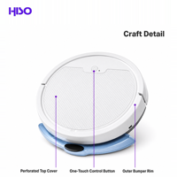 Robot aspirateur fin, balayage humide et sec, 3000 mAh, bac à poussière de 400 ml, vidage automatique du poussière, nettoyage programmé, chargement USB