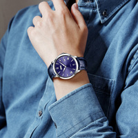 Reloj Mecánico Minimalista de Acero Inoxidable para Hombre, Personalizado OEM, con Fecha, Movimiento Automático Japonés, Estilo Piloto