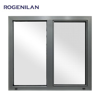 Ventanas Corredizas Dobles de Vidrio Rogenilan, Ventana Corrediza de Aluminio con Acristalamiento, Ventanas Oscilobatientes con Mosquitera
