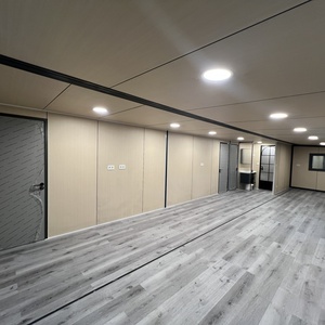 Prefab đôi cánh mở rộng container nhà mô-đun prefab khu dân cư nhà Máy Giá trang trại căn hộ hội trường bánh sandwich Bảng điều khiển - Product Image 5