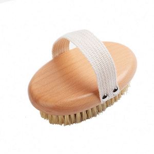Bathroom Accessories Boar Bristle/Sisal Shower Brush with Non-Slip Strap - Product Image 5