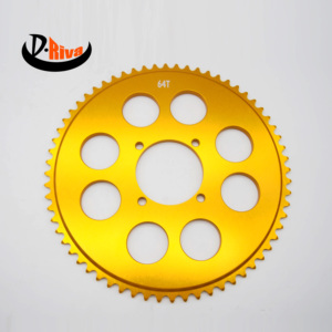 Motorcycle Chain <strong>Sprocket</strong> Custom 35# Chain ID: 54mm PCD65mm 4*M6 Holes Rear <strong>Sprockets</strong> - Product Image 3