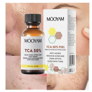 Güzellik kozmetik 50% TCA kimyasal Peel Anti Aging Anti kırışıklık onarım akne izleri aydınlatır aydınlatır cilt bakımı soyma Serum