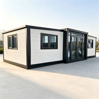 Maison conteneur modulaire extensible Shinestone à double aile, préfabriquée, portable, petite maison, spécifications personnalisées, assemblage rapide, pour habitation