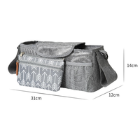 Sac à langer multifonctionnel avec logo personnalisé, grande capacité, sac de poussette pour les soins du bébé, organisateur de poussette, sac de maman