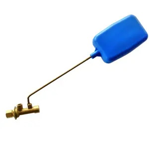 1/4 inch air cooler mini brass float floating ball valve with blue plastic ball