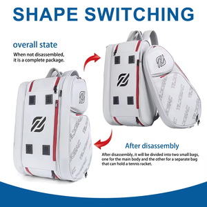 Bolsa de Pickleball Impermeable Personalizada, Bolsa de Pádel de Alta Calidad, PU Multifuncional, Bolsas y Mochilas de Pickleball Desmontables - Product Image 5