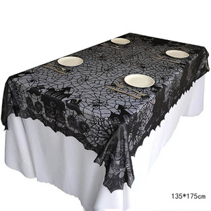 DAMAI - Mantel de Mesa Negro con Diseño de Telaraña de Encaje de 20 x 80 Pulgadas para Halloween y Navidad, con Estampado Jacquard en Forma de Estrella para Eventos - Product Image 5