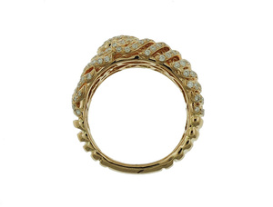 Anillo de Diamantes de Boda con Cobertura Completa, Chapado en Oro de 18k, Diamante Redondo Natural Brillante, Diseño Clásico, Directo de Fábrica - Product Image 3