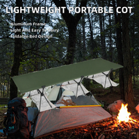 Lit de camping pliable portable léger en alliage d'aluminium moderne de haute qualité, idéal pour les parcs - Vente en gros sur mesure