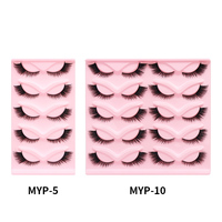 Cils faux en bande, style silhouette effilée naturelle, faits à la main, densité audacieuse, best-seller, provenant d'une usine professionnelle