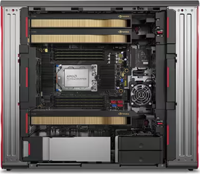 Máy chủ PC máy tính Lenovo P8 Máy Trạm AMD 7945wx 12c/24t 4.7GHz/192G RAM/512G SSD/rtx5880 ADA 48g/thẻ/Dos/1000W - Product Image 4